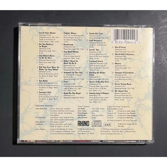 The Lovin’ Spoonful – Anthology CD (1990, Rhino R2 70944) Greatest Hits Compila - Picture 2 of 8